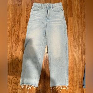 Madewell perfect vintage wide leg crop jeans